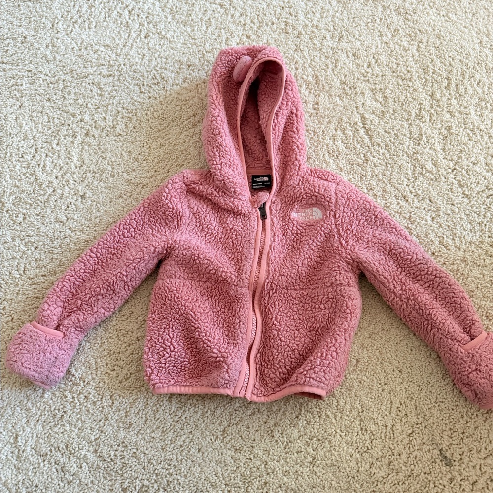 The North Face Pink Sherpa Hoodie